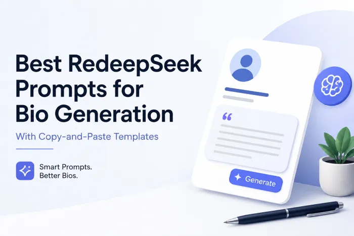 Best RedeepSeek Prompts for Bio Generation (With Copy-and-Paste Templates)