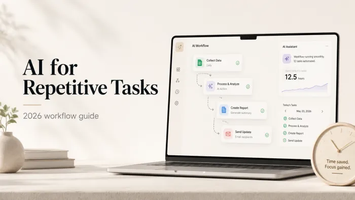 How to Use AI to Automate Repetitive Tasks (2026 Workflow Guide)